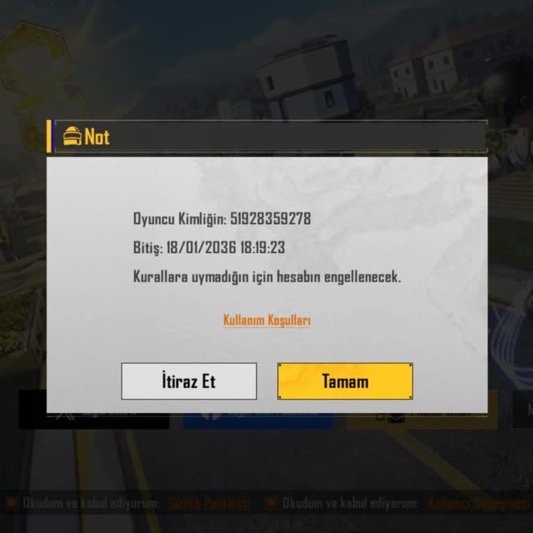 Satın Alınan Banlı PUBG Hesabı İçin 950 TL İade Talebi