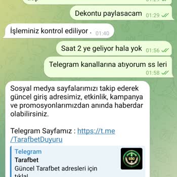 Tarafbet Süper Havale Yatırımı İşlem Görmedi ve Canlı Destek Aşağılayıcı