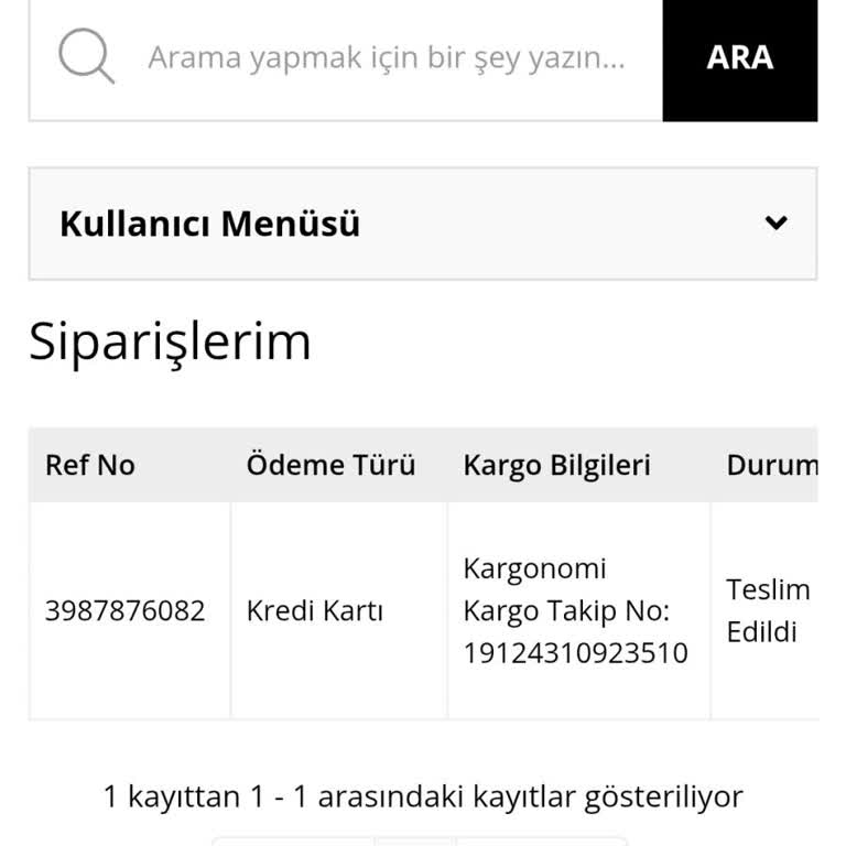 Tutku İç Giyim Ürün Beden Değişimi