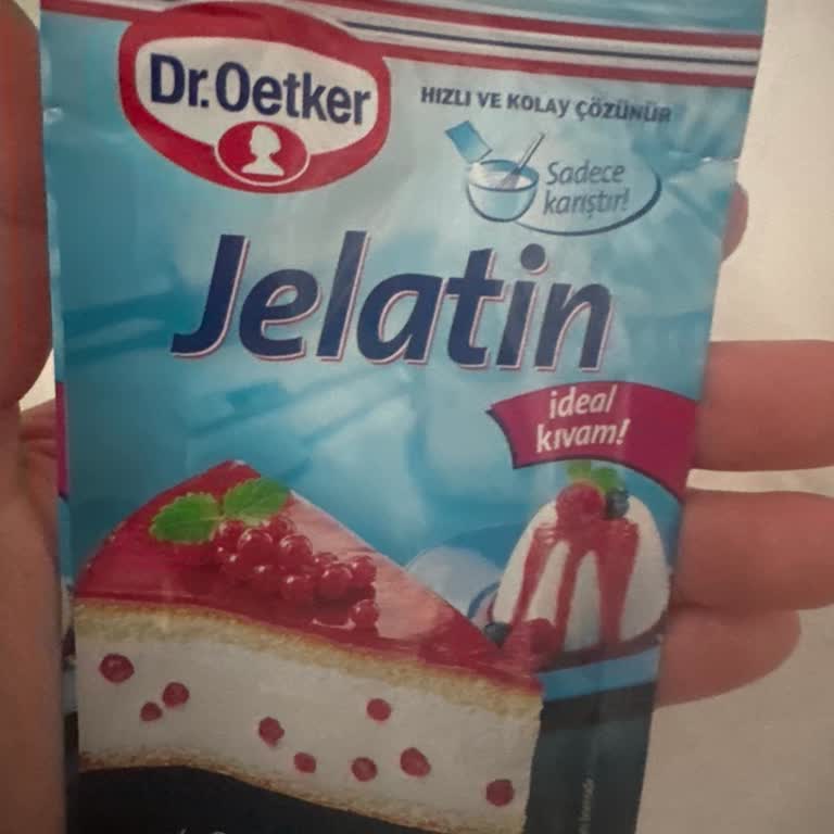 Boş Gelen Dr. Oetker Jelatin İçin Üretim Hatası Şikayeti