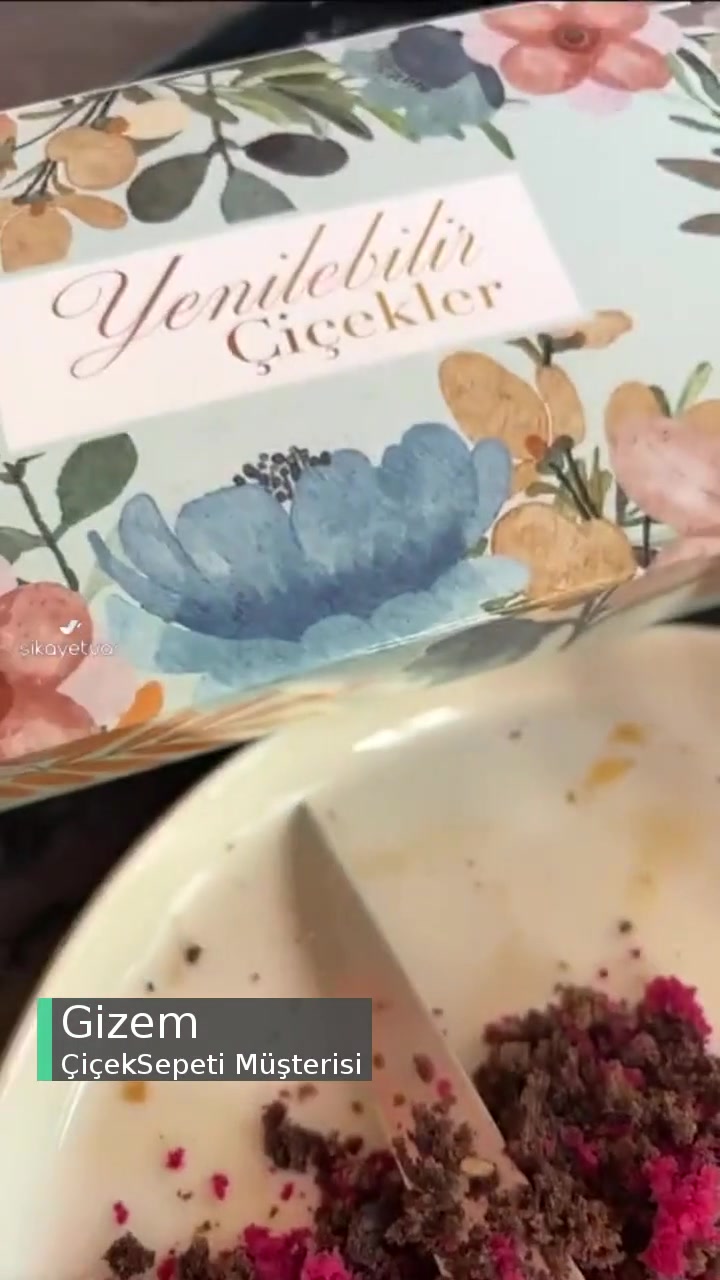 Çiçek Sepeti Yabancı Cisimli Kek videonun kapak resmi