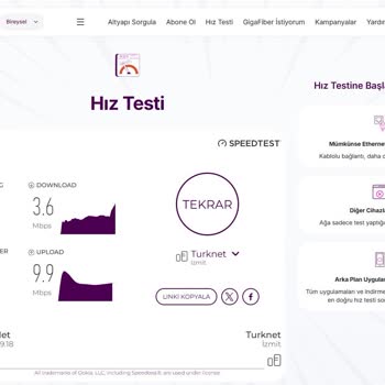 TurkNet Gigafiber Hız Sorunu Ve Destek Eksikliği