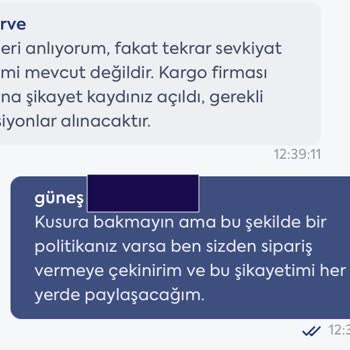 Teslim Edilmediği Gösterilen Kargo Ve Hızlı Jet Hatası