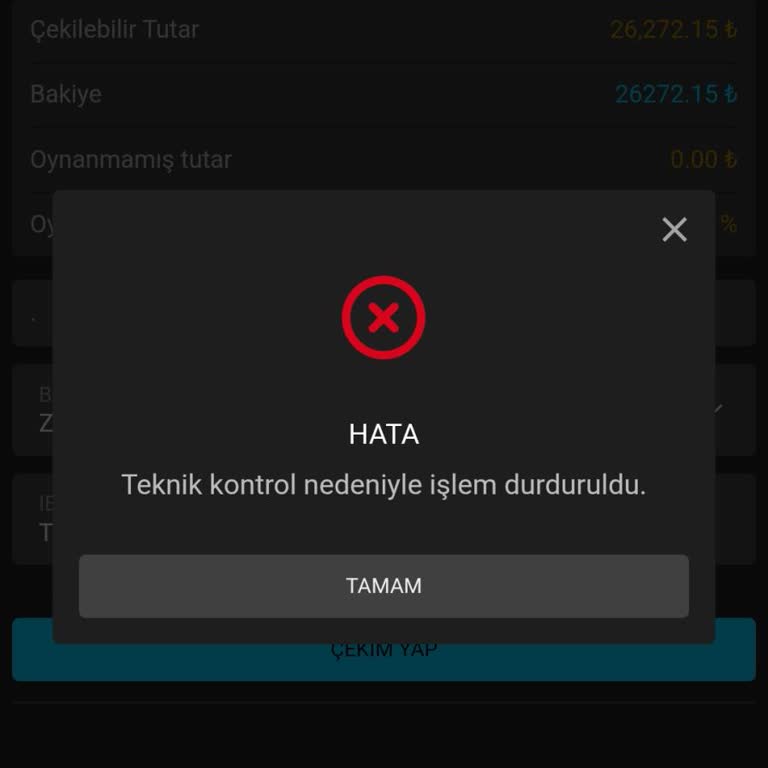 26.909 TL Çekim Talebim 24 Saat Boyunca Onay Bekliyor