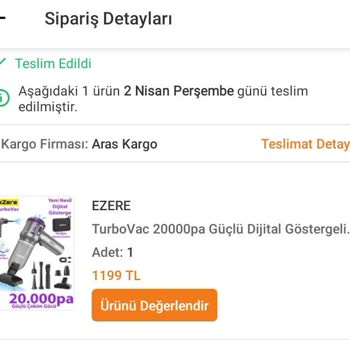 Şarjlı Araç Süpürgesi Teslim Edilmedi, İade Bekleniyor