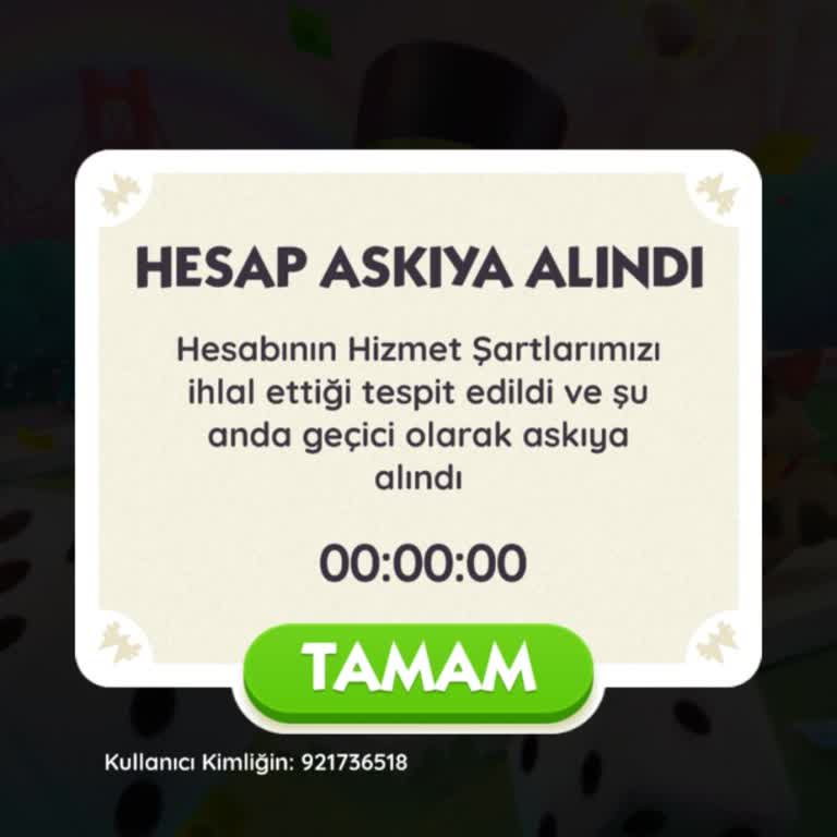 Monopoly GO’da Haksız Ban Ve Hesap Kapatılması