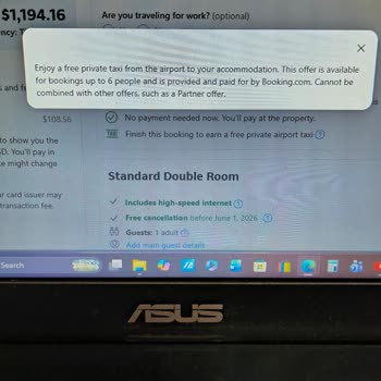 Booking.com Free Airport Transfer Not Honored at Sutus Court 3