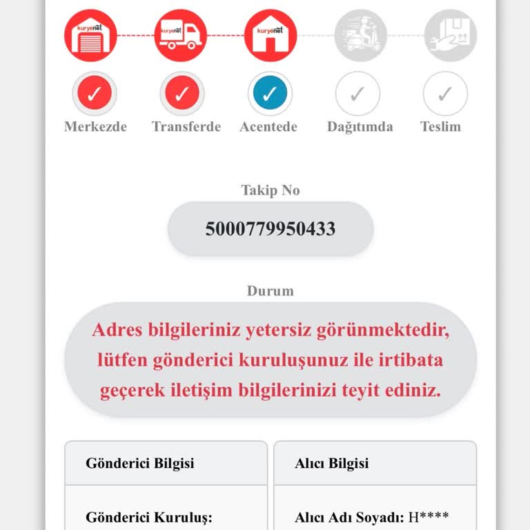 Adres Yetersiz Mesajı Nedeniyle Banka Kartı Teslim Edilemedi Ve Çözüm Talebi
