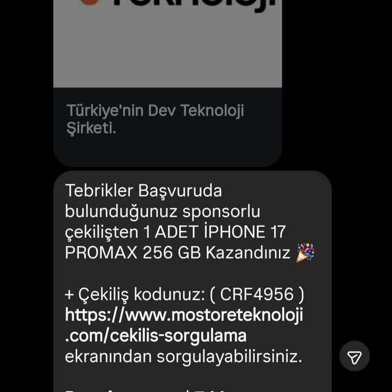 Mostore Teknoloji Çekiliş Yanıltması