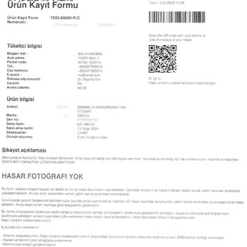 Uzatılmış Garanti Uygulanmadı Ve Servis Tekrar Aynı Arızayı Bıraktı