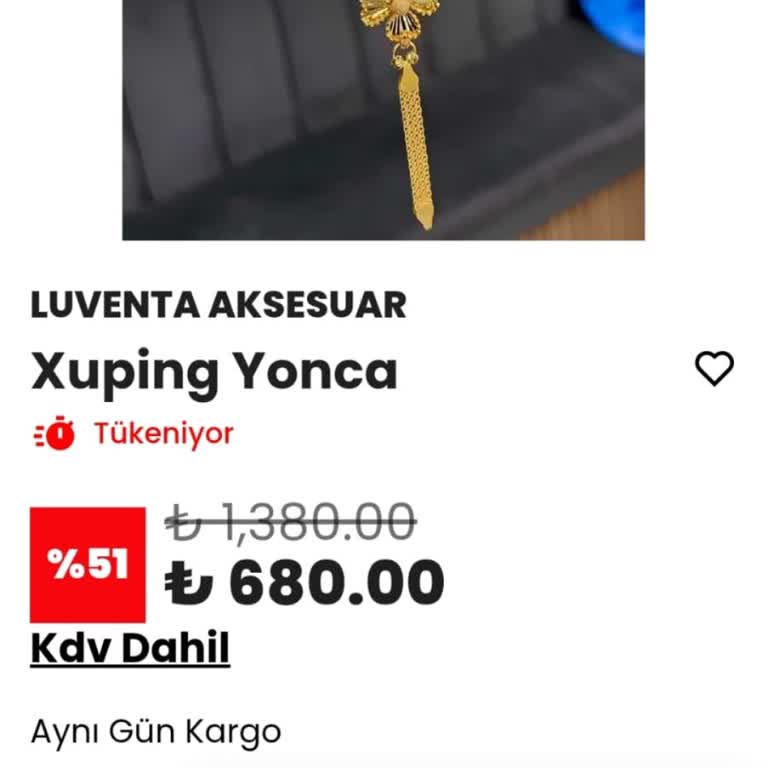 Luventa Aksesuar Altın Kaplama Bileklik Yanıltıcı Ürün ve Cevapsız İletişim