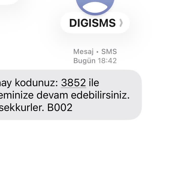 İzinsiz Gelen Onay Kodu SMS’i Ve Üyelik İptali Talebi