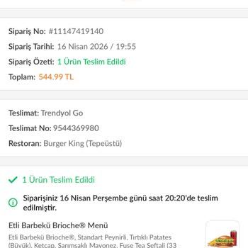 Burger King Ümraniye Şubesinde Sürekli Yanlış Ve Eksik Siparişler