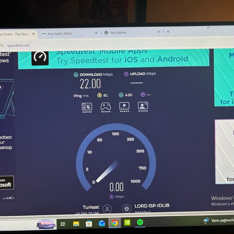 Kablo Net Hız Sorunu Çözülmemesi Ve Müşteri Hizmetlerinin İlgisizliği
