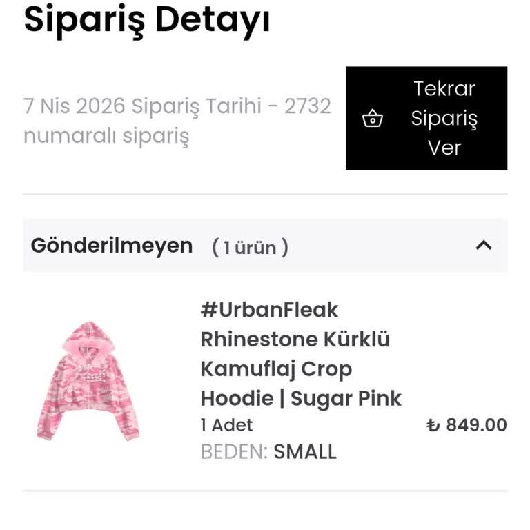 Fleakwear 850 TL’lik Siparişim Teslim Edilmedi, 15 Gün İletişimsizlik Ve Para İadesi Talebi