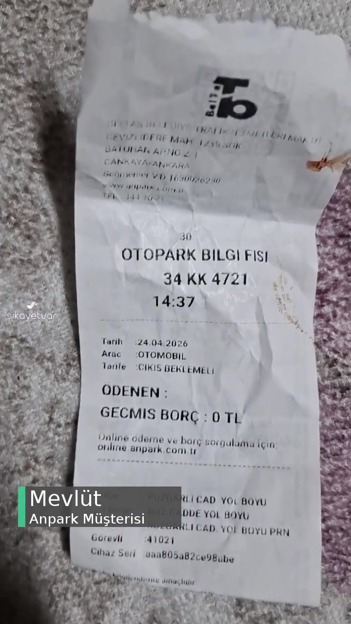 Anpark Hatalı Ücret Kesimi videonun kapak resmi
