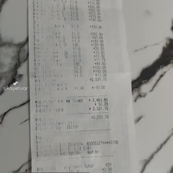 A101 Satış Fişi Okunmuyor