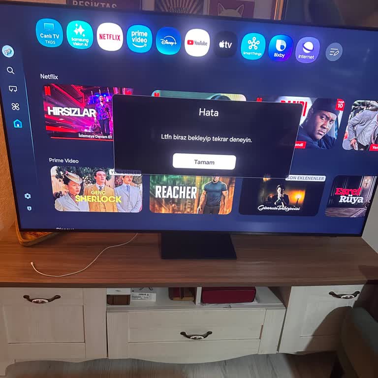 Samsung Q7F5 QLED TV'de Sürekli Donma Ve Hata Mesajı Yetkili Servis Ciddiye Almadı Ürün Değişimi