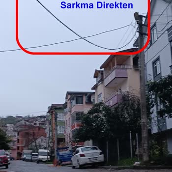 YEDAŞ Fatsa’da Direkte Sarkan Elektrik Kablosu Yangın Ve Can Güvenliği Tehdidi