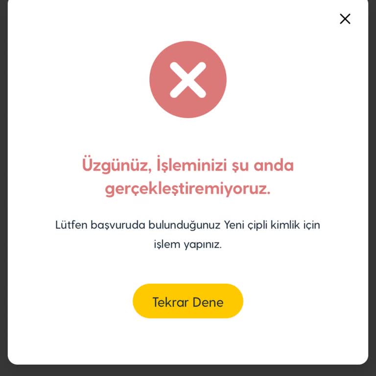 Yeni Hat Aktivasyonu E-Devlet'te Kimlik Doğrulama Hatası