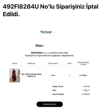 İptal Edilen Siparişin 1.899 TL’lik İadesi Hâlâ Yapılmadı