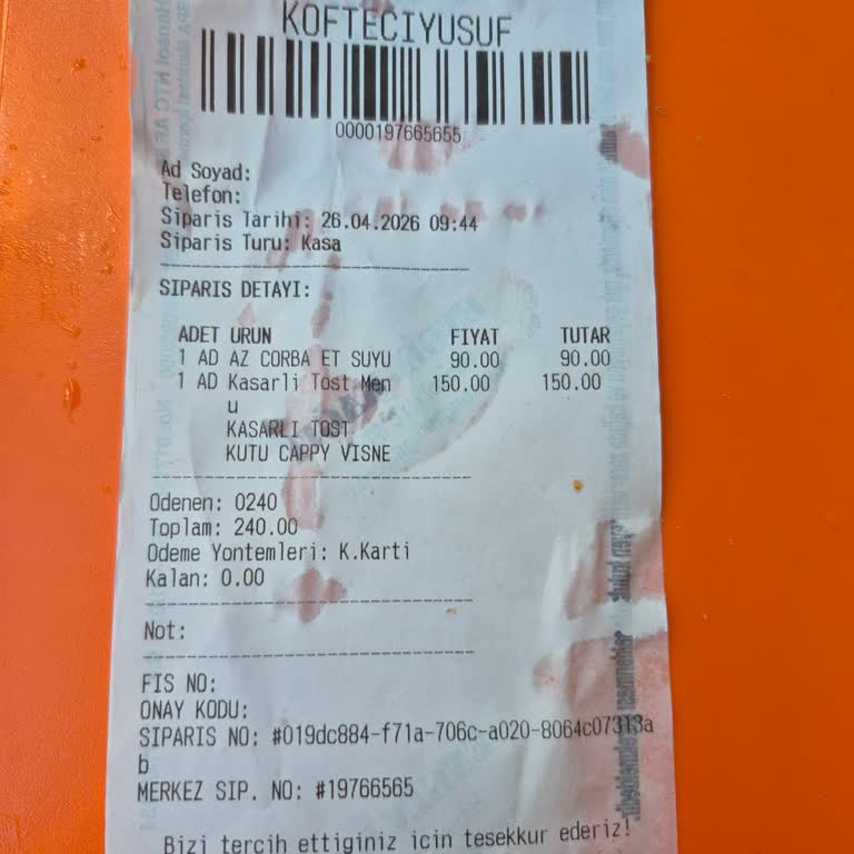 Uzun Bekleme, Yanlış Tost Ve Özür Bekleyen Müşteri Şikayeti