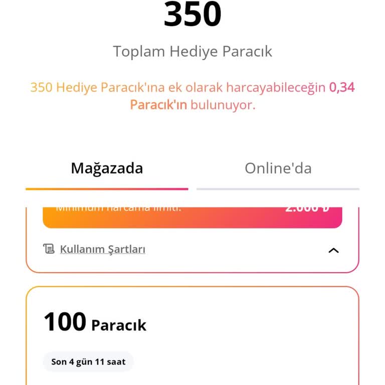 Kayseri Park Evidea Şubesinde Hopi Puanları Kullanılamadı Ve Çalışan Davranışı Hoş Değildi