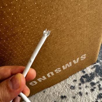Samsung TV Installation Damage Causes Cable Break and Screen Scratch