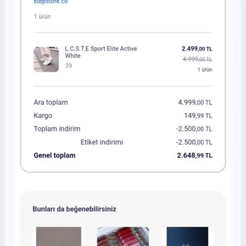 Stepstoretr Siparişim Gönderilmedi, Takip Bilgisi Yok Ve İade Talebim