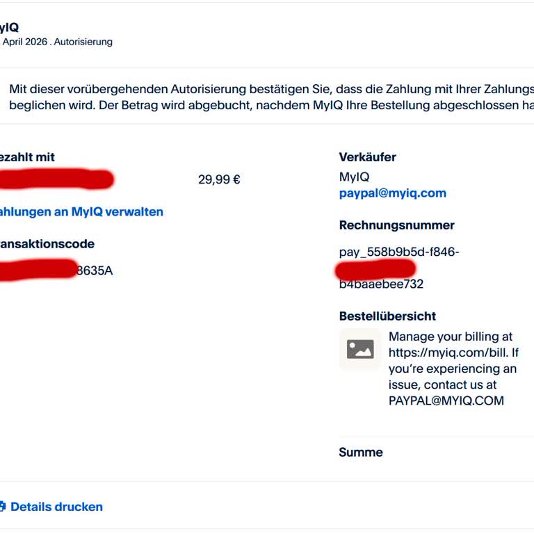 MyIQ Abofallen Scam & Phishing Via Paypal