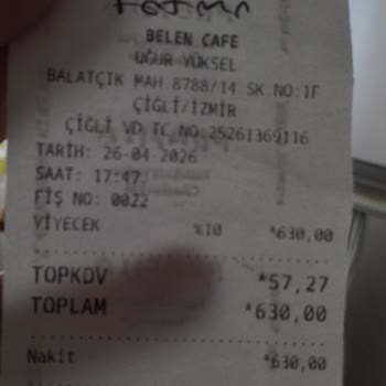 Belen Cafe (Çiğli) Gelen Paketin İçinden Kola Çıkmadı