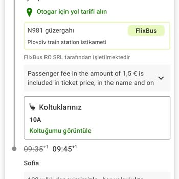 Flixbus Kamil Koç Şikayeti