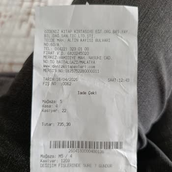 Deniz Kitabevleri Kullanmadığım Para İçin Mağdur Edilmiş Oluyorum