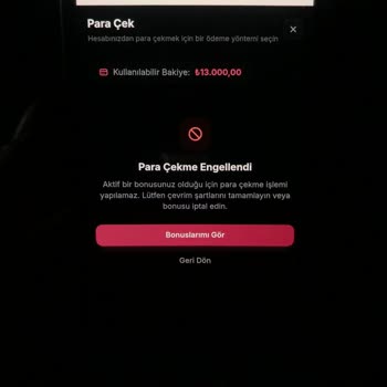 Zetbet Bonus Şartlarını Yerine Getirdim, Çekim İsteği Engellendi Ve Canlı Destek Yardım Etmedi