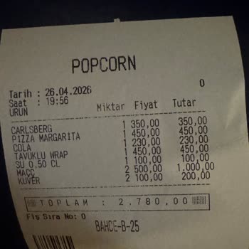 Popcorn Cafe Bar (İzmir) Yanıltıcı Bilgilendirme Ve Haksız Şekilde Yansıtılan Maç Ve Kuver Ücreti