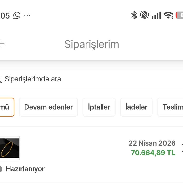 Hepsiburada’da Altın Siparişimin Kargoya Verilmemesi Ve İptal Talebi