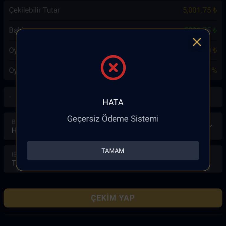 Casifix Hesabından 5000 TL Çekim İsteği Reddedildi Ve Canlı Destek Engellendi