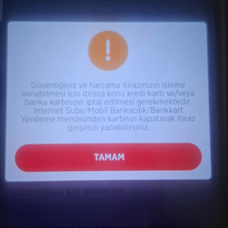 Ziraat Bankası Sanal Kartta İzinsiz Harcama Ve İtiraz Açamama