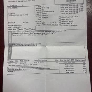 Chery Tiggo 7'de Geri Manevralarda Şanzıman Sekme Ve Takırtı Sorunu Servis Tarafından Geçiştiriliyor