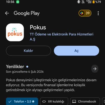 Pokus Uygulamasında 145 TL'yi Çekememe Ve Sürekli Güncelleme İstemi
