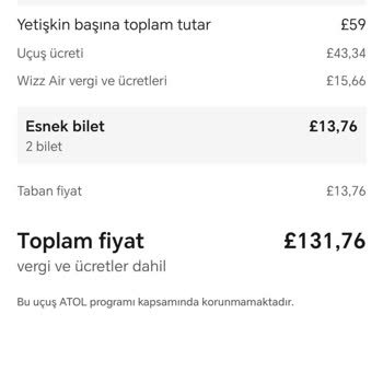 Booking Ve Wizz Air'de Bilet İptali Ve Tam İade Talebi