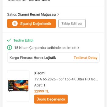 Kırık TV’yi Almayarak İade Sürecini Uzatan Horoz Lojistik