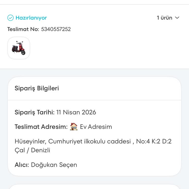 Volta Vs2 Elektrikli Moped Siparişinde Gecikme Ve Bilgi Eksikliği