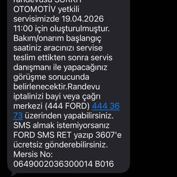 Ford Servisinin Kapalı Olması Nedeniyle 300 Km Boş Gidiş Dönüş Ve Mağduriyet