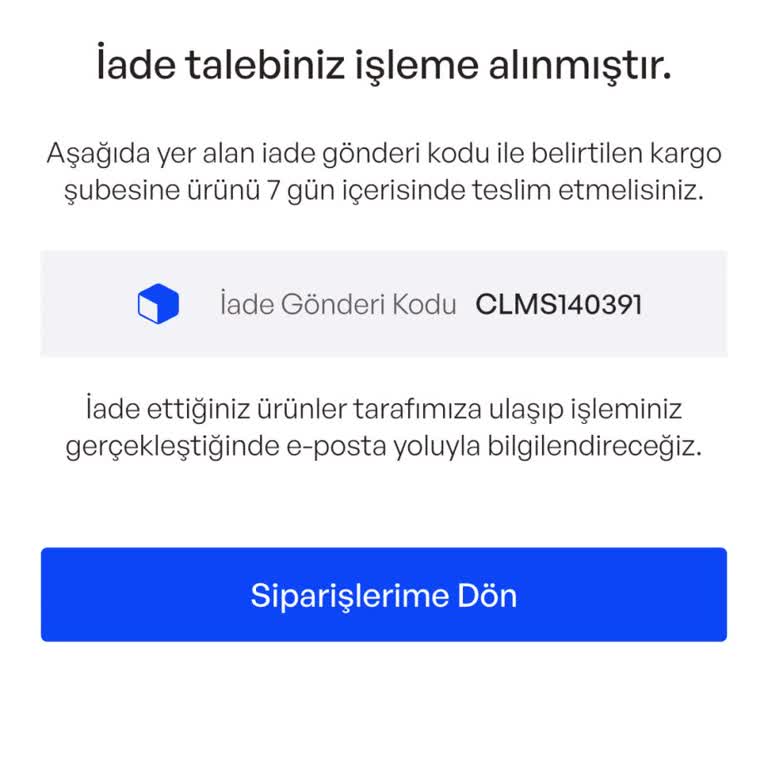 Arızalı Ürün İçin Değişim Veya İade Talebi, Üretici Cevapsız