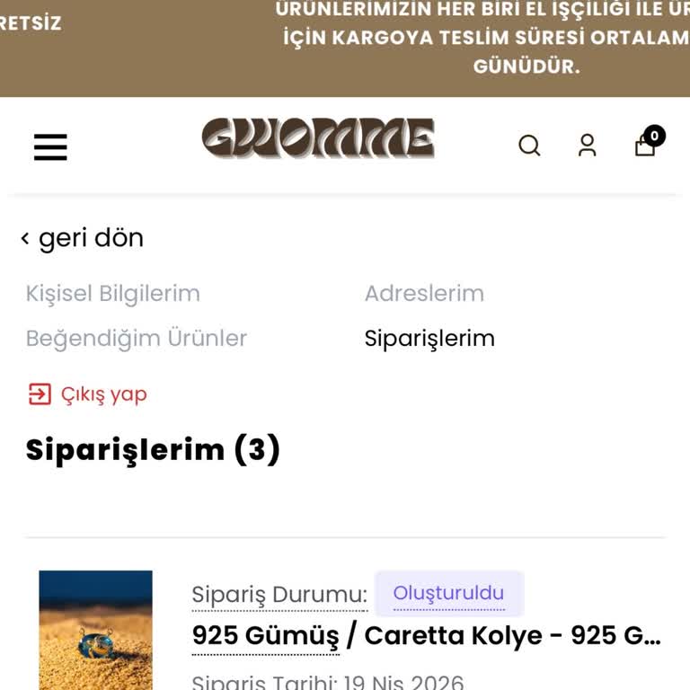 Sipariş Durumu Belirsiz, Kargo Ve İade Talebi