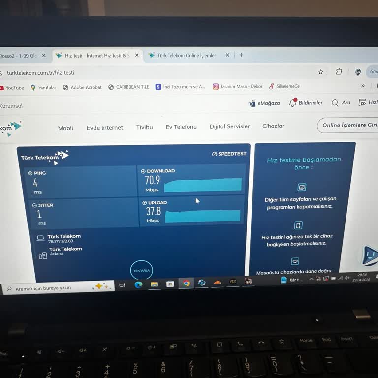 Taahhüt Edilen 1000 Mbps Hızına Ulaşamayan Ve Sürekli Düşen İnternet, Cezasız İptal Talebi