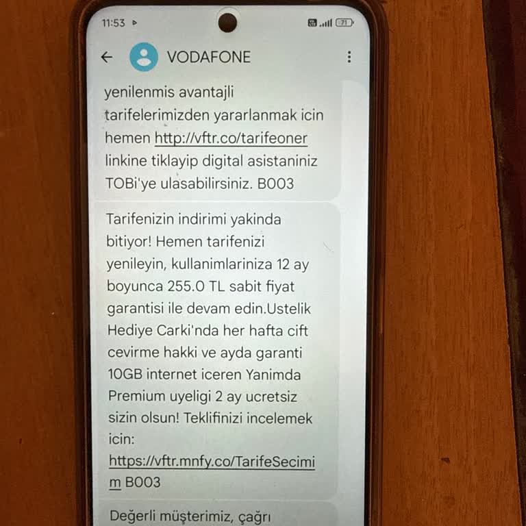 Vodafone Tarife Artışıyla Aylık Faturamı İki Katına Çıktı