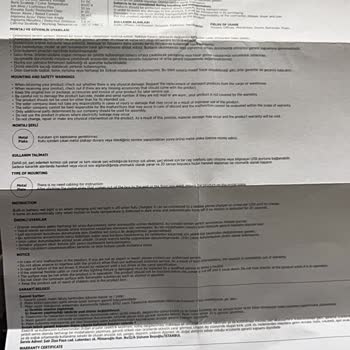 Bataryası Şişen LED Cabinet Ürünün Garanti Talebinde Sorumluluk Reddi