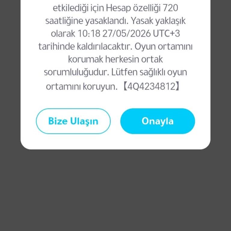Weplay'de Haksız 720 Saatlik Ban Kaldırma Talebi